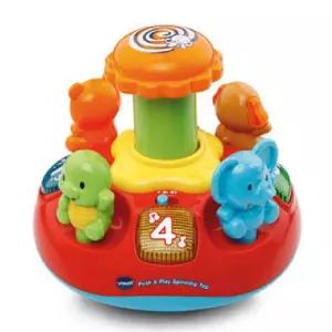 놀이 동물 브이텍 친구 빙글빙글 v186303멜로디장난감 작동완구 아기체육관 선물 백일 출산