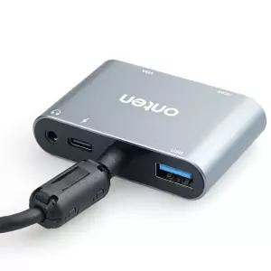 타입C HDMI VGA 멀티컨버터 스마트폰 TV 출력 변환기HDMI 영상 음성지원 오디오 HDMI단자 8핀 8PIN 미러링