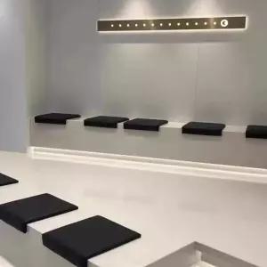 계단 쿠션 의자 가죽 컬러 카페 스툴 매트 방석 붙이는 벤치 L자형