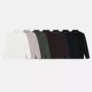 남자니트 스웨트 니트 라운드 7컬러 목폴라 반폴라