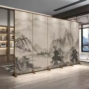 접이식 동양풍 카페 인테리어용 업소용 칸막이 제사용