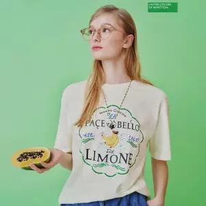 베네통 아울렛 슬럽 티셔츠 BATSA7531 1130589