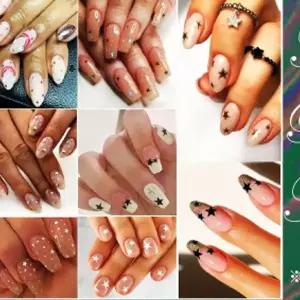 Oil 홀로그램 네일아트 스티커 6종50모양