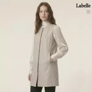 라벨르 by신영모피 양가죽 라운드넥 3단 롱베스트 1152156