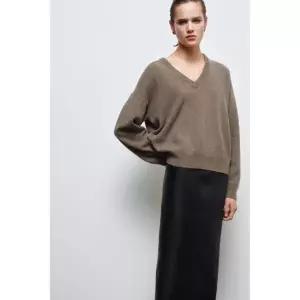 ZARA ZW 컬렉션 LIMITED EDITION 100% 레더 스커트 - 블랙