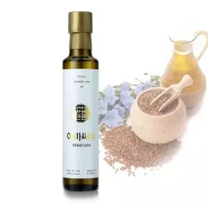 골드아마씨 압착 씨유 250ml 오일 아마 기름 식유 샐러드 파스타