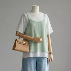 [리센][리센] 레이어드슬러브탑 여성 데일리 블라우스 -RLBL2604035-