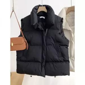 위시드 하이넥 데일리 스트링 포켓 패딩 베스트 WIADVT001 1149981