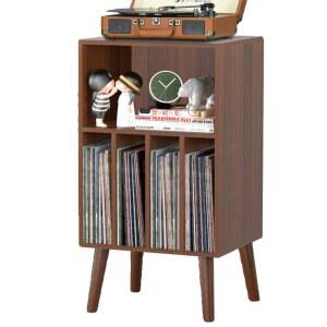 LP장 LP수납장 레코드장식장 스탠드 엘피장 쇼케이스 색상 500x400x815mm 월넛