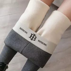 하이웨스트 보온레깅스 골지 양털 기모 겨울 양모 raw8+1glS