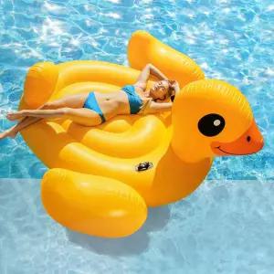 인텍스 메가 옐로우덕 튜브물놀이장난감 오리모양 수영장 놀이용 이용 비치