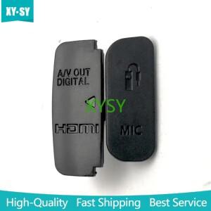 Canon EOS 600D HDMI 호환 마이크 캡 인터페이스 커버 디지털 카메라 수리 부품 용 새 USB 고무 뚜껑 문