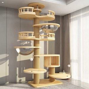 높이 맞춤 고양이 애완 캣폴 6 등반 패키지 스크래쳐 캣타워