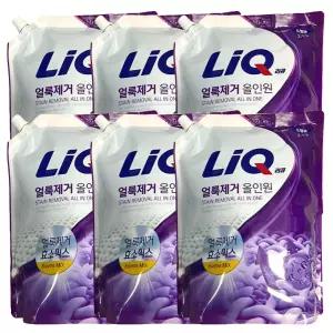 리큐 얼룩제거 올인원 드럼용 리필 2.1L 6개