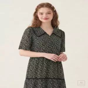 [써스데이아일랜드][Thursday Island] 플라워 패턴 레이온 원피스(T244MOP246W)