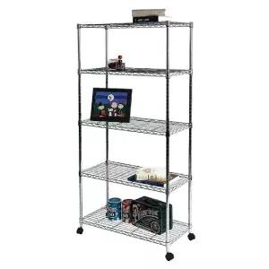 간편조립 무볼트 메탈랙-5단 W750 D350 H1500장식선반 인테리어 수납 메탈 메탈렉 스탠드 스텐드