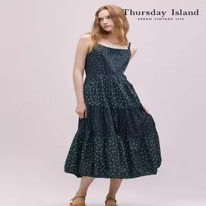 [써스데이아일랜드][Thursday Island] 플라워 믹스 슬리브리스 원피스(T244MOP274W)