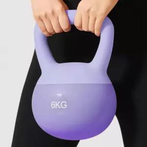 힙라인 소프트 케틀벨 6kg 퍼플헬스 캐틀 케밸 보라색 고급 가정용 남녀 여성용 남성용 간편 전신운동용