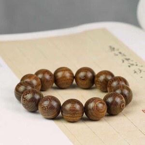 침향염주 팔찌 묵주 합장주 6mm 손 천연 조각 29 침향목 광택 x 침향나무