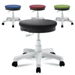 실험실 높낮이 화이트원형의자 대기실 병원대기