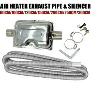 60cm/100cm/120cm/150cm/200cm/250cm/300cm 자동차 공기 디젤 주차 히터 트럭 밴 배기관 튜브 벤트 + 24mm