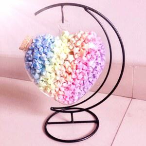 감성 코르크 화병 장식 종이학유리병