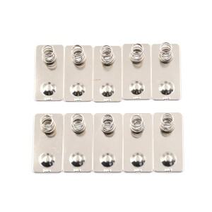 10PCS AA 배터리 포지티브 네거티브 변환 스프링 접촉 플레이트 전기 소켓 및 액세서리