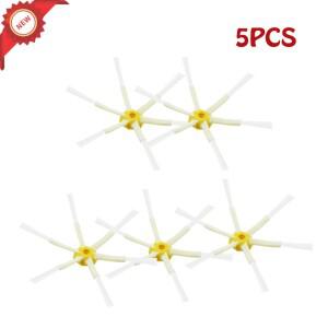 5PCS iRobot Roomba 용 6 무장 사이드 브러시 500 600 700 시리즈 530 550 560 610 620 630 650 625 760 77