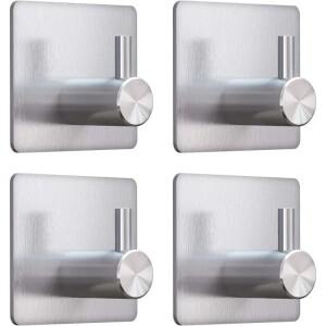 접착식 헤비 듀티 벽걸이 후크 방수 스테인리스 스틸 설치 - 욕실 및 침실용