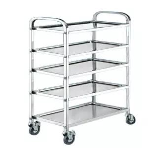 휴게소 퇴식대 업소용 잔반 보관함 5단 식판 디럭스