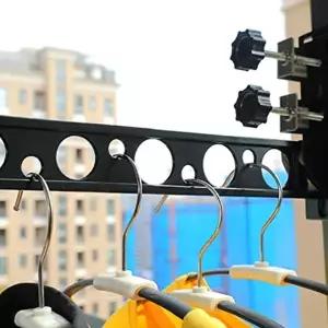 빨래건조대미니 창문 방문 설치 창틀 빨래건조대 옷걸이 단품