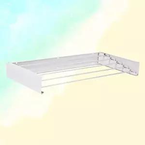 베란다건조대 실내 벽부착형 접이식 빨래건조대 공간활용 3단봉