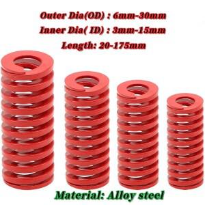 빨간색 중간 하중 다이 스프링 후면 트렁크 테일 게이트 트렁크 스트럿 지원 리프트 바 도구 용 나선형 스