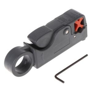 1pc 로터리 커터 도구 동축 케이블 RG58 RG6 회색 스트리퍼