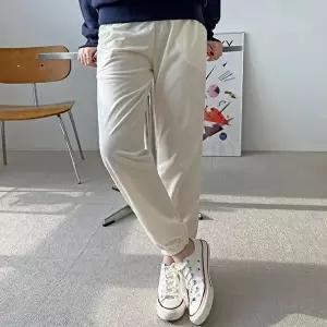 여자아이스바지 데일리 남여공용 슬림핏 허리밴딩 조거팬츠