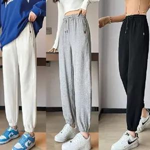 여자조거바지 심플 여성 데일리 캐주얼 하이웨스트 조거팬츠