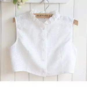 여성 프릴카라 차이나넥 케이프 페이크 카라 이너카라 bZj7+8JkR