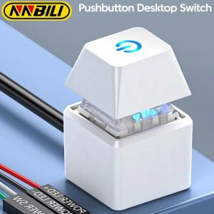 전원 스위치 케이블 NNBILI 2M RGB LED 스트립 게임용 데스크탑 컴퓨터 홈 오피스 설정용 PC 확장 켜기/끄