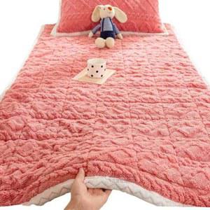 겨울침대패드 보온밀크 융 니트 커버 방지 꽈배기 담요 미끄럼 쿠션