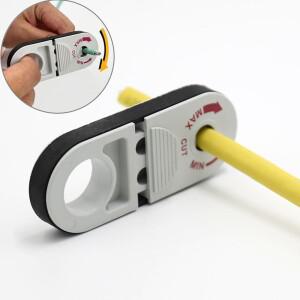 범용 포켓 사이즈 동축 케이블 스트리퍼 네트워킹  와이어 도구 전문