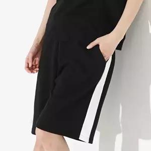 여름여성바지 한줄 루즈핏 남녀공용 5부 반바지 편한바지 데일리룩