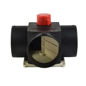 75mm 자동차 히터 에어 벤트 덕트 T 피스 배기 커넥터 (Webasto 디젤 주차 용 이중 조절 밸브 플랩 포함)