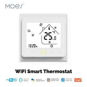 MOES WiFi 스마트 물/전기 바닥 난방 온도 조절기 가스 보일러 컨트롤러 Alexa tuya Google Voice zigbee C