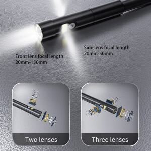 내시경 카메라 케이블 HD1080P 싱글 듀얼 트리플 렌즈 5MP 자동 초점 스크린 파이프 검사 보어스코프 T27