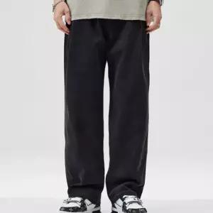 뒤쪽 허리 밴딩 데님 팬츠 바지 데일리 남자 청바지 트레이닝팬츠 바지 일자바지 여성바지