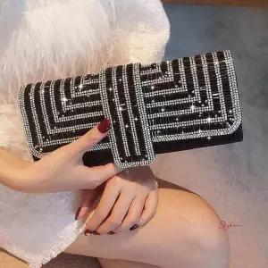 여자 클러치백 디너 라인비즈 2컬러 백드레스 파티룩nop716