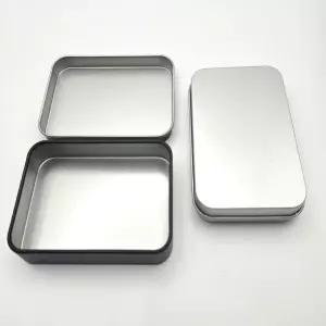 무지 사각 틴케이스 포카 머리끈 면봉 정리함 Kcp6+8YNO