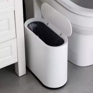 [반려] 쓰레기통 10L 슬림 휴지통 틈새 원터치 인테리어 수납함