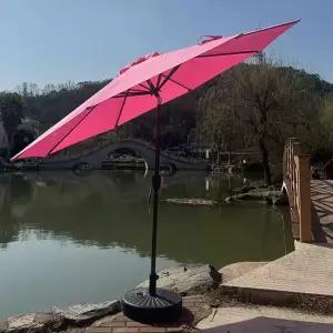 대형파라솔 야외 3단 분홍 우산 식당 2단 그늘막 핑크