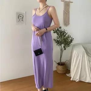 빅사이즈 604 캡나시컬러무지롱원피스 DRAQ849